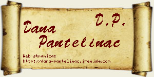 Dana Pantelinac vizit kartica